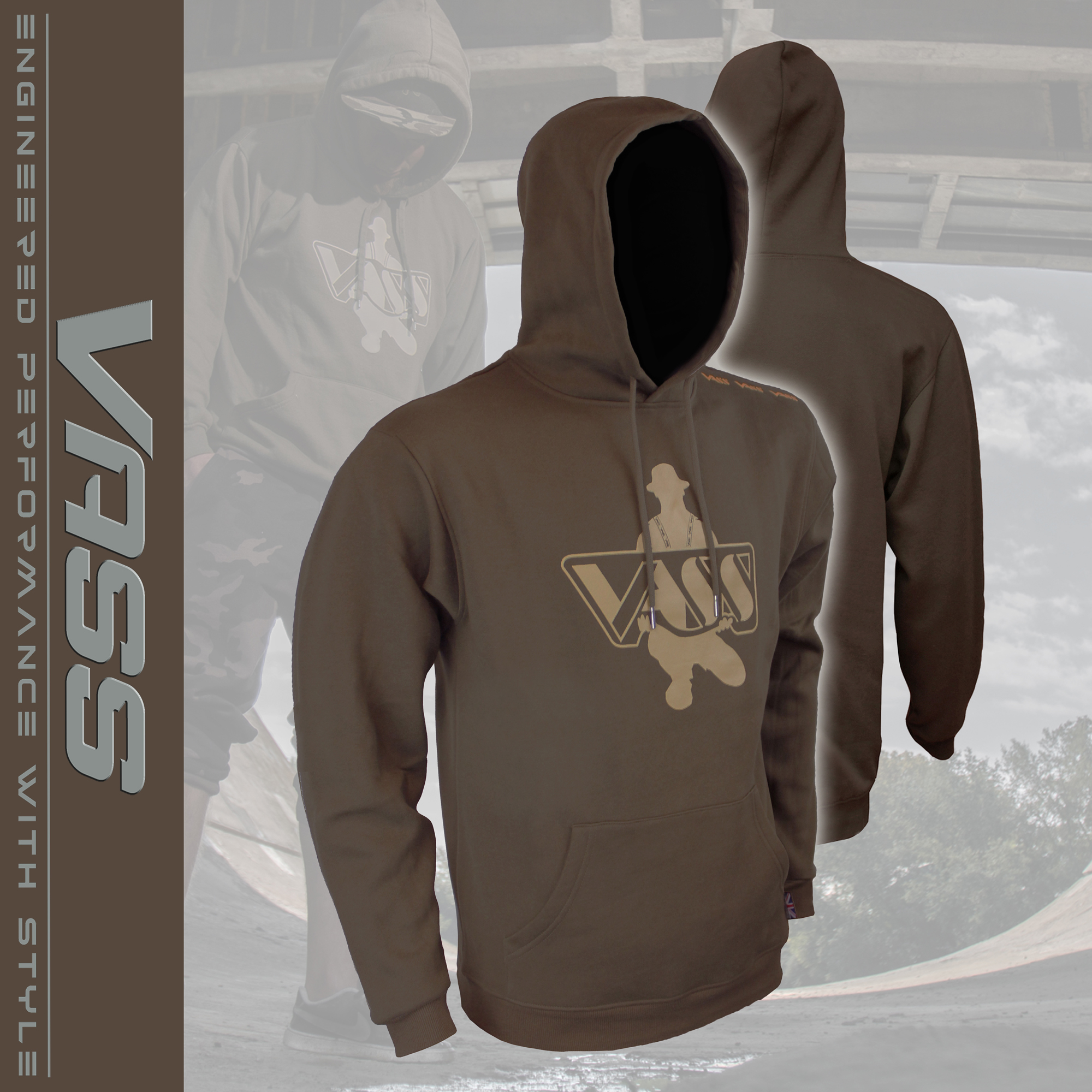 Vass Classic Printed Hoody Edition 2 - Khaki Edition